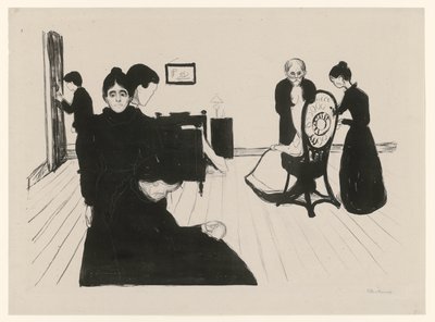 Döden på sjukhusrummet av Edvard Munch