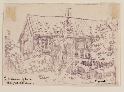 Edvard Munchs stuga i Åsgårdstrand av Edvard Munch
