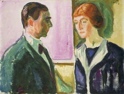 Farväl (dubbelporträtt av Hugo och Kathe Perls); Farväl (dubbelporträtt av Hugo och Kathe Perls), ca 1912 (olja på duk) av Edvard Munch