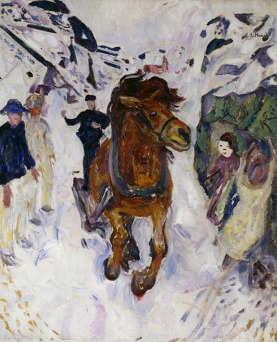 Galopperande häst av Edvard Munch
