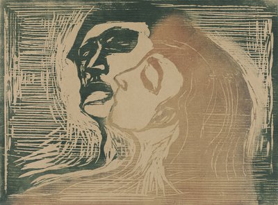 Huvud mot huvud av Edvard Munch