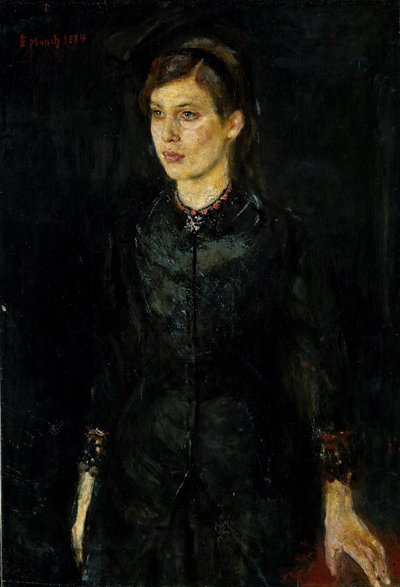 Inger Munch i svart av Edvard Munch