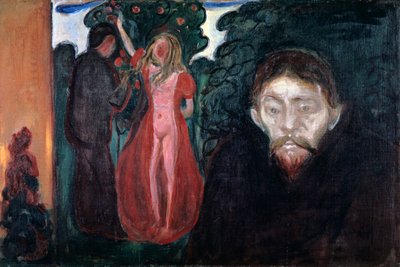Svartsjuka, 1895 av Edvard Munch