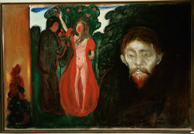 Jealousy (målning på duk) av Edvard Munch