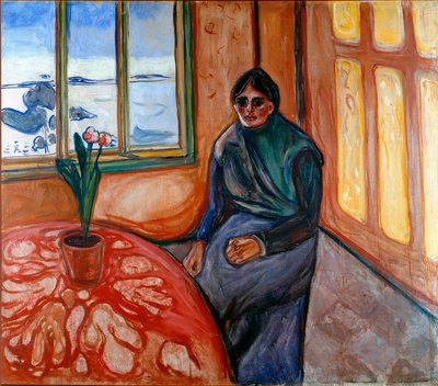Melancolie (Laura) Målning av Edvard Munch (1863-1944) 1899 Sön. 110x126 cm Oslo, Kommunala konstsamlingar Munchmuseet (Musee Munch) av Edvard Munch