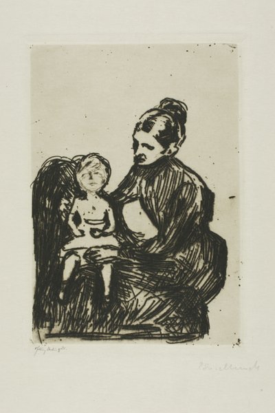 Sjuksköterska med en pojke/Modern och det gråtande barnet av Edvard Munch