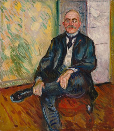 Porträtt av Gustaf Schiefler av Edvard Munch