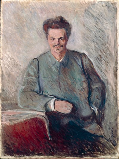Porträtt av Johan August Strindberg (olja på duk) av Edvard Munch