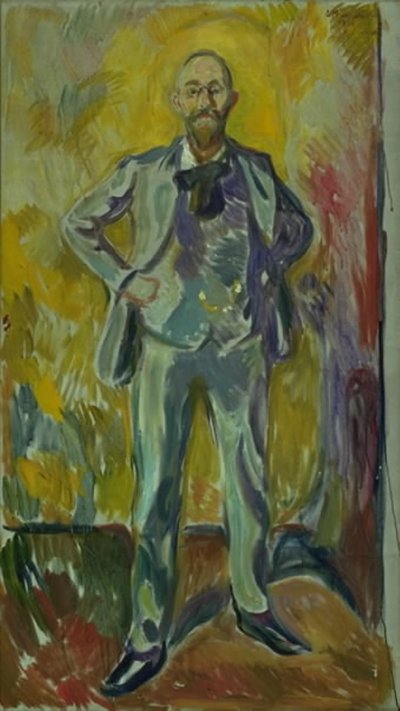 Porträtt av professor Daniel Jacobson av Edvard Munch