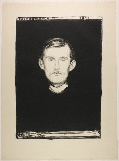Självporträtt av Edvard Munch