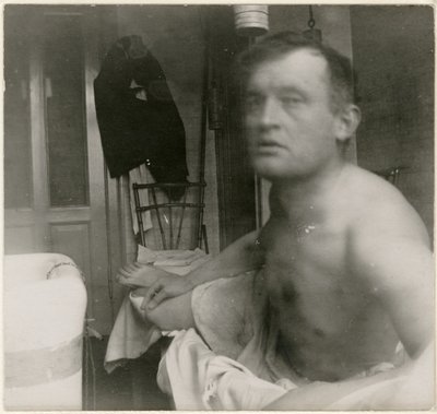Självporträtt "à la Marat av Edvard Munch