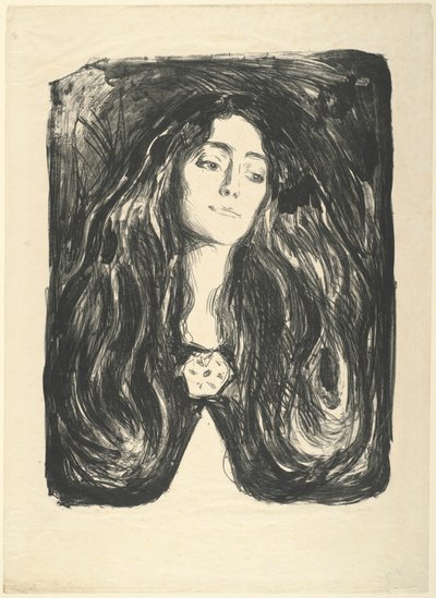 Broschen. Eva Mudocci av Edvard Munch