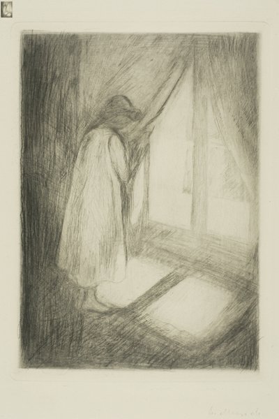 Flickan vid fönstret av Edvard Munch
