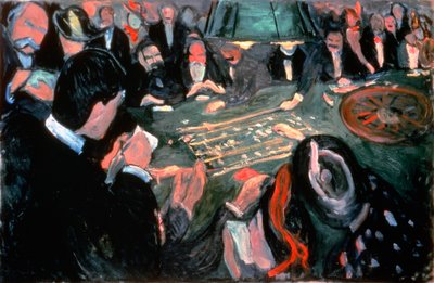 Roulettebordet i Monte Carlo, 1903 av Edvard Munch
