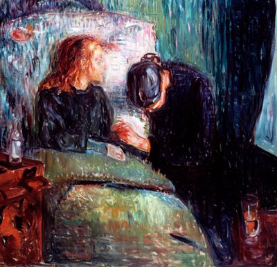 Det sjuka barnet, 1907 av Edvard Munch