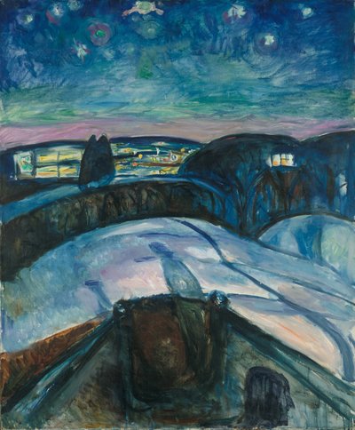 Den stjärnklara natten av Edvard Munch