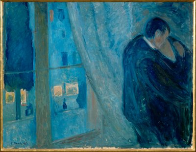The kiss (olja på duk) av Edvard Munch