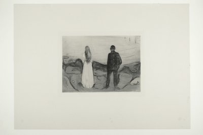 Två mänskliga varelser. De ensamma av Edvard Munch