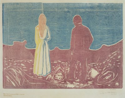 Två människor, 1899 (The Lonely Ones) av Edvard Munch