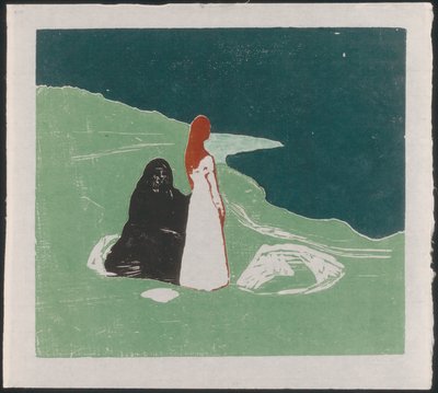 Två kvinnor på stranden av Edvard Munch