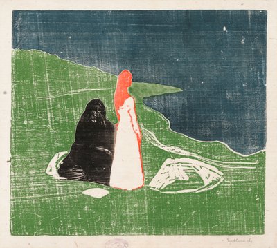 Två kvinnor vid stranden; Kvinnor på stranden av Edvard Munch