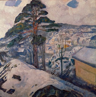 Vinter i Kragerø av Edvard Munch