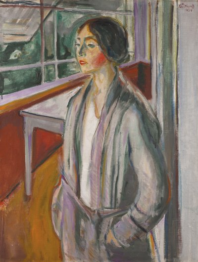 Ung kvinna på verandan av Edvard Munch