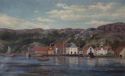 Floden i Flekkefjord av Edvard Skari