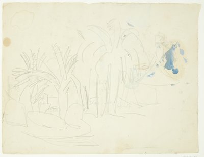 Landskap med palmer, Cannes av Edvard Weie