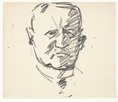 Studera för ett porträtt av en professor, MD. Carl Lorentzen (1860-1932) av Edvard Weie