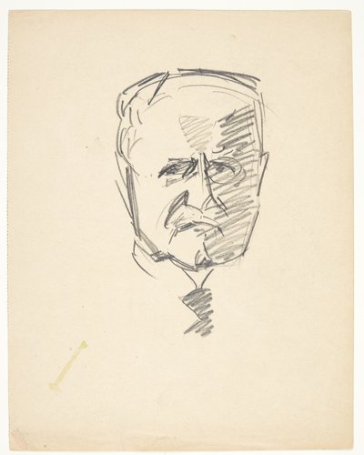 Studie för ett porträtt av dr.med. Carl Lorentzen (1860-1932) av Edvard Weie