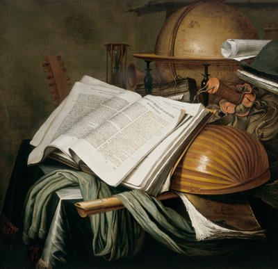 Vanitas stilleben av Edwaert Colyer or Collier