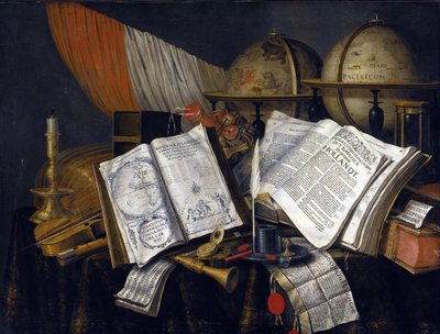 Vanitas Still Life av Edwaert Collier (1642-1708) av Edwaert Colyer or Collier