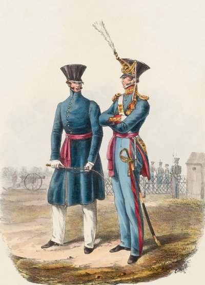 Kungliga artilleriofficerare av Edward (after) Hull
