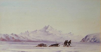 Arctic Scene (akvarell på papper) av Edward Adrian Wilson