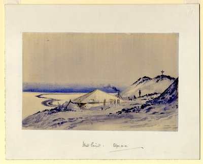 Hut Point, 1911 (wc på papper) av Edward Adrian Wilson