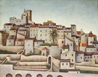 Biot, ca 1925 (olja på duk) av Edward Alexander Wadsworth