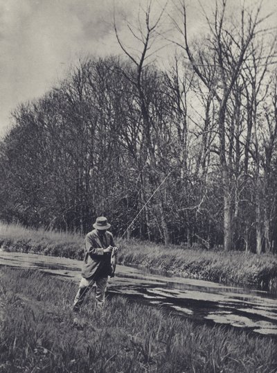 Tidig vår på Kennet (svartvitt foto) av Edward Alfred Barton
