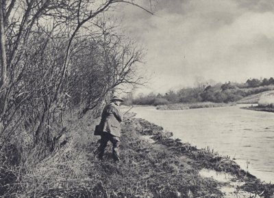 Snurra det översvämmade testet (svartvitt foto) av Edward Alfred Barton