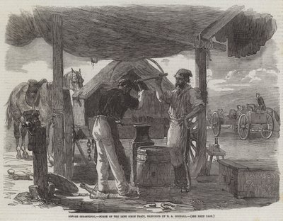 Före Sebastopol, Forge of the Left Siege Train av Edward Angelo Goodall