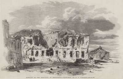 Resterna av sjukhuset i Sebastopol av Edward Angelo Goodall