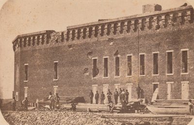 Evakueringen av Fort Sumter, april 1861, april 1861. av Edward Anthony