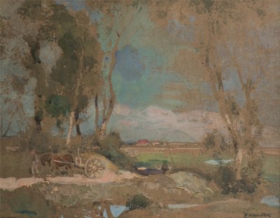 Gates of Fens, Suffolk av Edward Arthur Walton