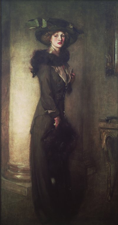 Bäverhatten, ca 1912 av Edward Arthur Walton