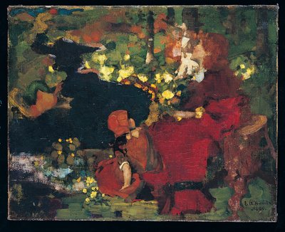 En pool i skogen av Edward Atkinson Hornel
