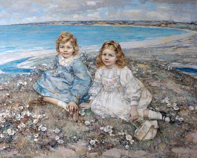 Bertram F. Roberts döttrar av Edward Atkinson Hornel