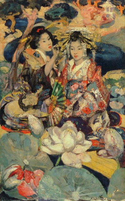 Lotusblomman av Edward Atkinson Hornel