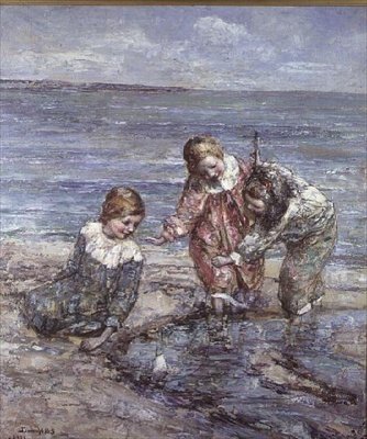 Klippbassängen av Edward Atkinson Hornel