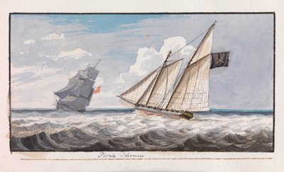 Piratskonare, ca 1805 (akvarell) av Edward Bamfylde Eagles