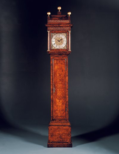 Queen Anne långfodrad klocka, nr. 463 av Edward Banger